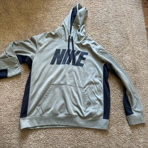 Nike Therma-Fit Blue and White Hoodie
